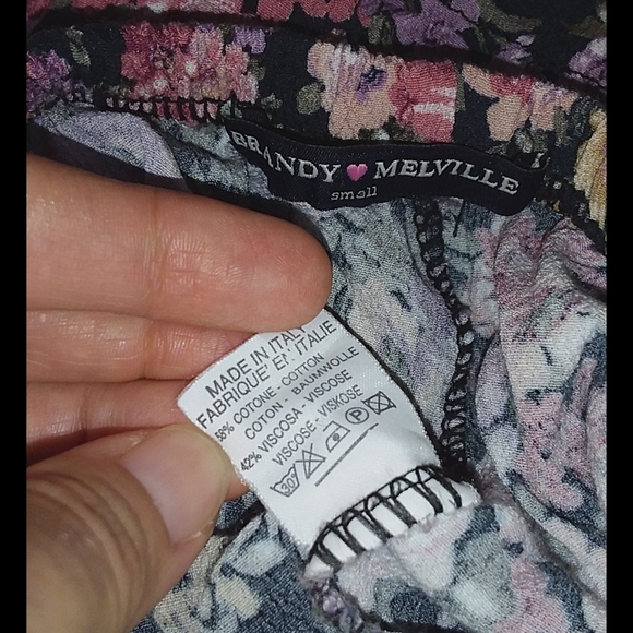 Donated to Maui Fire Victims/ Brandy Melville floral shorts eve remi S Hayden BM - Picture 9 of 11